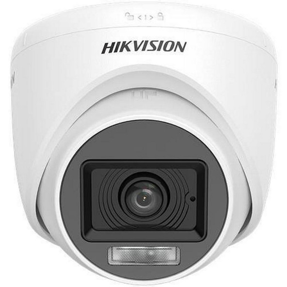 Hikvision DS-2CE76D0T-EXLPF TVI 1080P-2MP 2.8mm Sabit Lensli Dual Light Dome Kamera