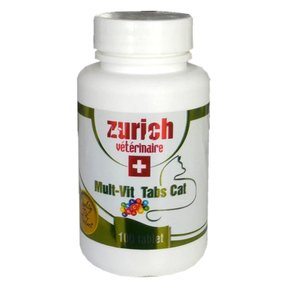 Zurich Multivitamin Kedi Tableti 100 Tablet