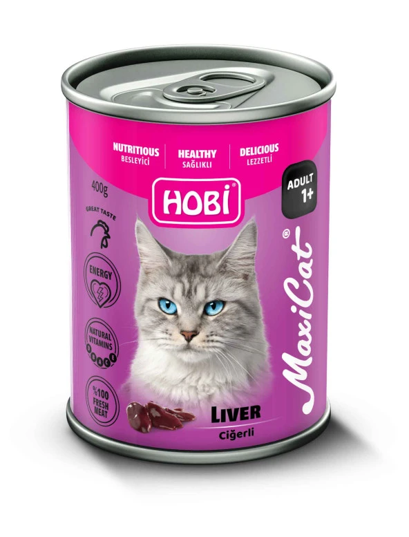 Hobi Maxicat Ciğerli Kedi Konserve 400 Gr