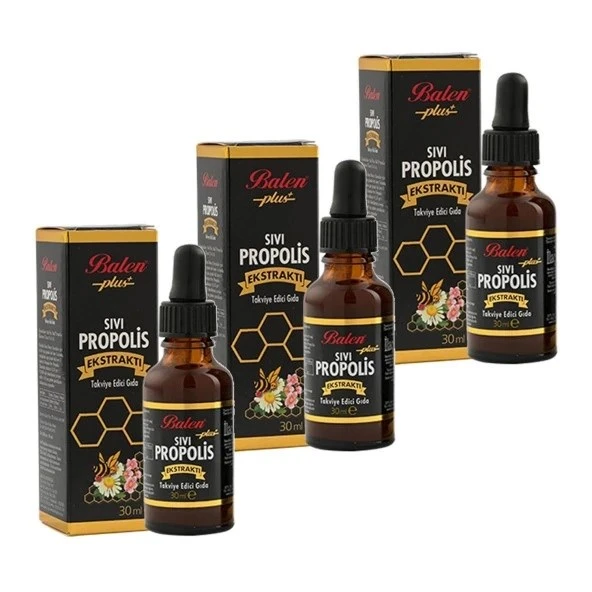 Balen Sıvı Propolis Ekstraktı 30 ml 3 Adet ürün görseli 1