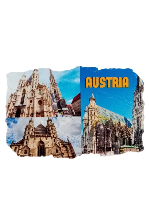 Avusturya Temalı Fresco Magnet - Resim 3