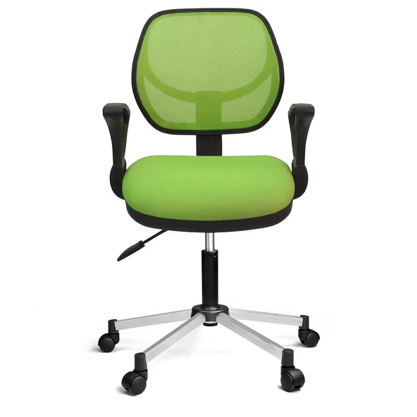 Türksit 804 File Çalışma Koltuğu Metalik Gri Boyalı Ayak F,Yeşil