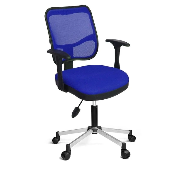 Türksit 807 File Çalışma Koltuğu Metalik Gri Boyalı Ayak P,Mavi ürün görseli