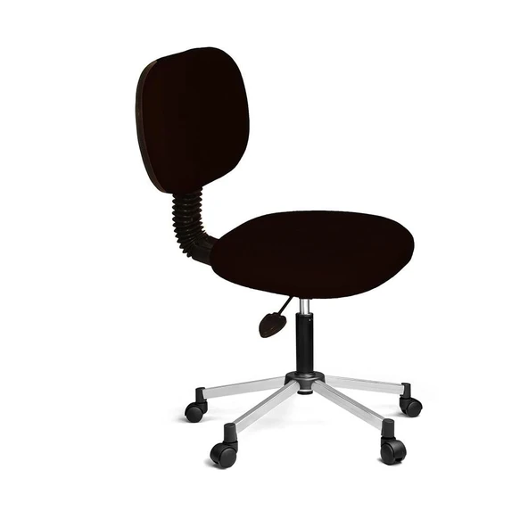 Türksit Eko Kolçaksız Çalışma Koltuğu Metalik Gri Boyalı Ayak Siyah