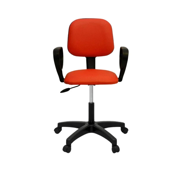 Türksit Eko Kollu Çalışma Koltuğu Kumaş Turuncu ürün görseli