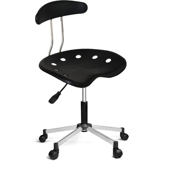 Türksit Nil Sandalye Metalik Gri Boyalı Ayak Siyah