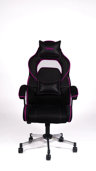 Türksit Range Yastıklı Yönetici ve Oyuncu Koltuğu Pembe - Resim 2