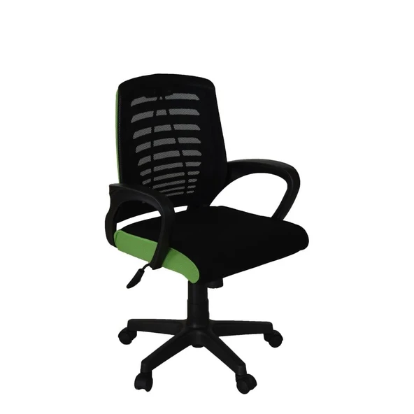 Türksit Karizma File Çalişma Koltuğu Plastik Ayak Siyah- F,Yeşil
