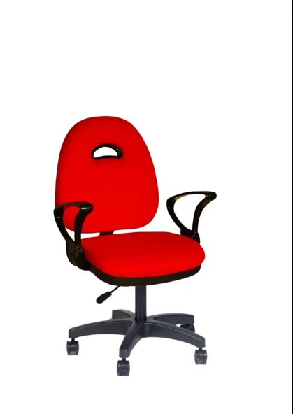 Türksit Kozmo Yönetici Çalışma Koltuğu Plastik Ayak Kirmizi