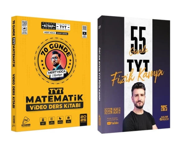 Parlayan Projeler 2025 Tyt Fizik Özcan Aykın + Mert Hoca Matematik Kampı 2 Kitap