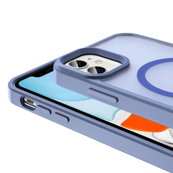 Vendas iPhone 11 Kılıf Magsafe Şarj Özellikli Mat Arka Yüzey Zore Sio Kapak - 9
