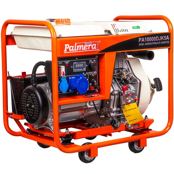 Palmera Pa10000djk5a Eur5 Marşlı Monofaze Dizel Ats Jeneratör 9.3 Kva