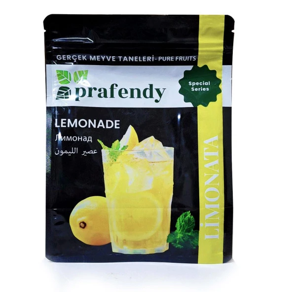 PRAFENDY EV YAPIMI TADINDA GERÇEK MEYVE TANELİ TOZ LİMONATA 1 Kg