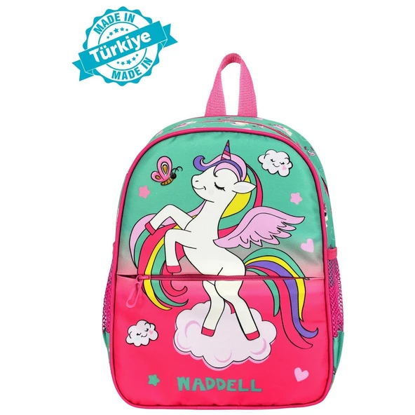 Waddell Pembe Unicorn Desenli Anaokulu Kreş Sırt Çantası 24108 - 2