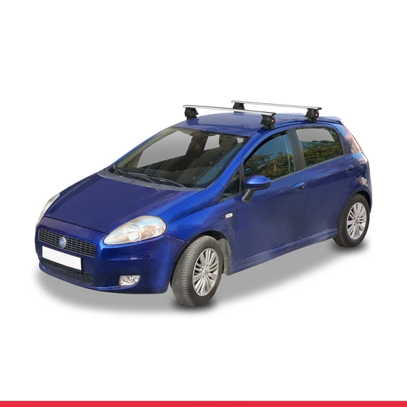 Fiat Grande Punto 2005-2012 Arası ile uyumlu ACE-4 Ara Atkı Tavan Barı GRİ - 2