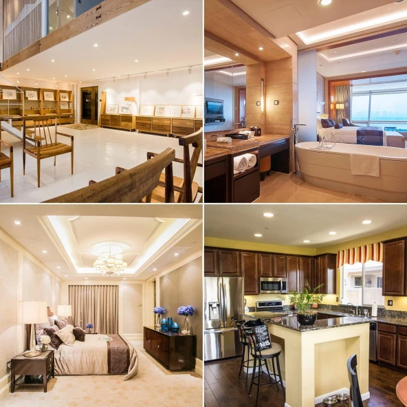 8 Adet 230 V Gömme Led Sıva Altı 7 W Ampul 7 Watt 660 Lümen Spot Lamba IP44 Sıcak Beyaz Oda Lambası - 4