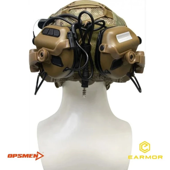 OPSMEN EARMOR M32X MOD3 KASK TIPI MIKROFONLU ATIS KULAKLIGI - 2