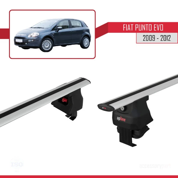 Fiat Punto Evo (199) 2009-2012 Arası ile uyumlu ACE-4 Ara Atkı Tavan Barı GRİ