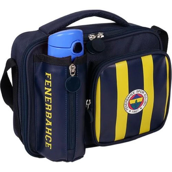 Fenerbahçe Lisanslı Okul Beslenme Çantası 1 Ana Bölme1 Matara Bölmesi Extra Cepli (Suluksuz)