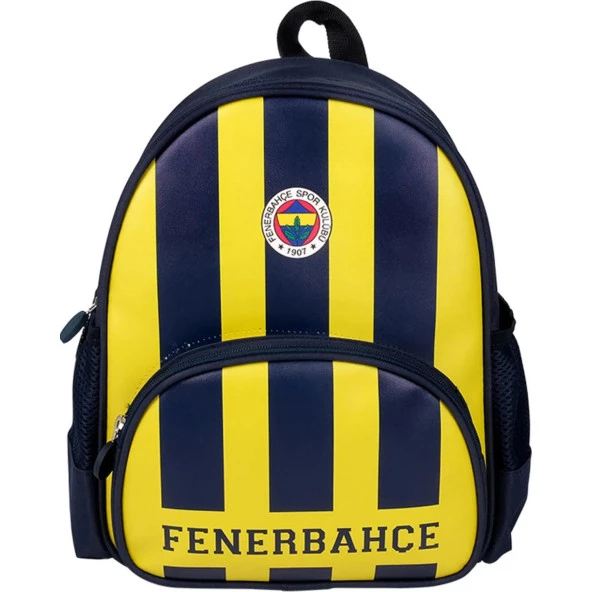 Fenerbahçe Çubuklu Çift Gözlü Suni Deri Anaokul Çantası