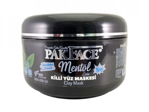 Pakface Killi Yüz Maskesi Mentol Özlü 700 gr x 2 Adet (Findit)