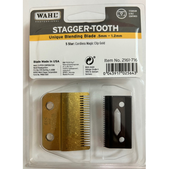 Wahl 8148-716 Gold Cordless Magic Clip Bıçak (Kesici Ağız) (Diş) - Resim 2