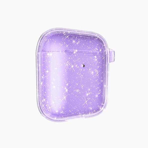 Vendas Apple Airpods Zore Allstar Airbag 32 Parlayan Simli Saydam Renkli Kılıf - 5