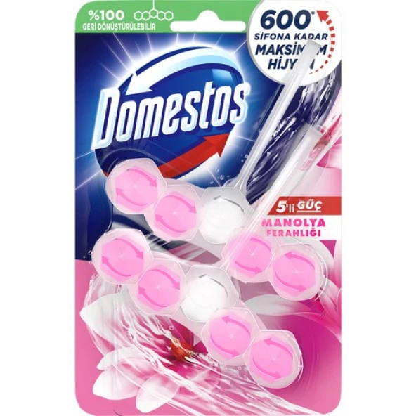 Domestos WC Blok 5'Li DuoPack Manolya 100 Gr - 2