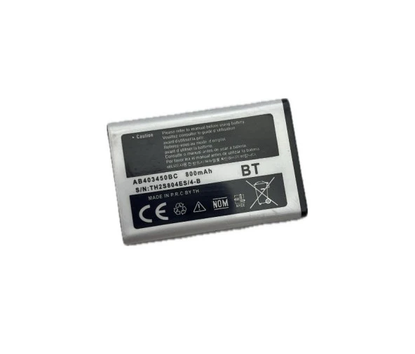 Samsung AB403450BC 800mAh Batarya - S3653 S3370 S5500 S5503 S7220 B5310