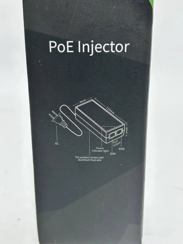Tiandy PFT1201 Gigabit PoE Enjektör 60W - 6
