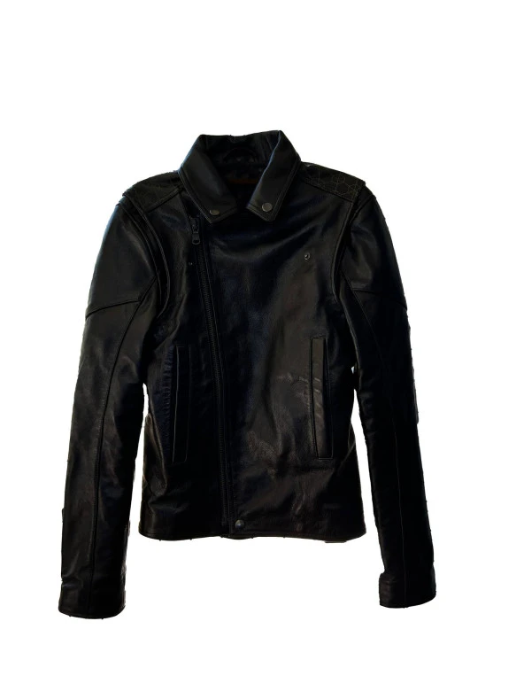 Fiocchi Sırt Desenli Kadın Deri Ceket - 3