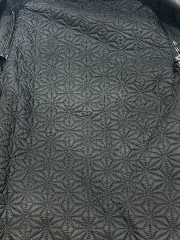 Fiocchi Sırt Desenli Kadın Deri Ceket - 10