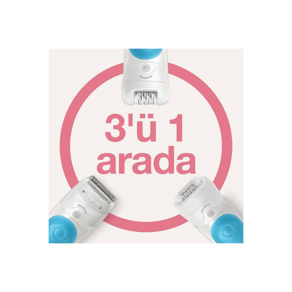 Braun Silk Epil 5 5605 -5620-SensoSmart Islak ve Kuru 3'ü 1 Arada Epilatör - 4