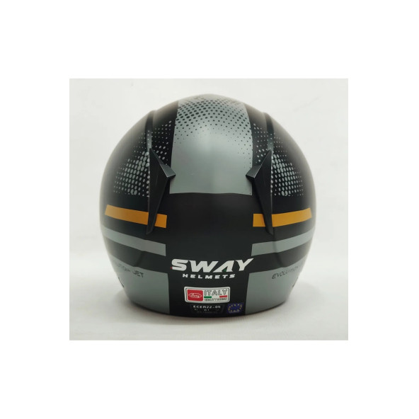 Sway 715 Gemını Siyah-Gri Kask - 3