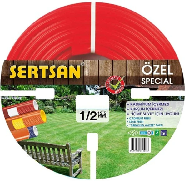 Sertsan Örgülü Hortum Şeffaf Eko 1/2'' 25 Mt - 2