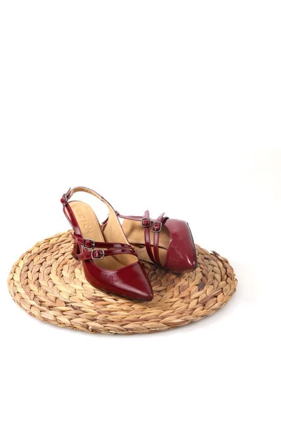 Papuçcity Wzy 02817 8,5 Cm Topuklu Kadın Arkası Açık Stiletto Ayakkabı - 12