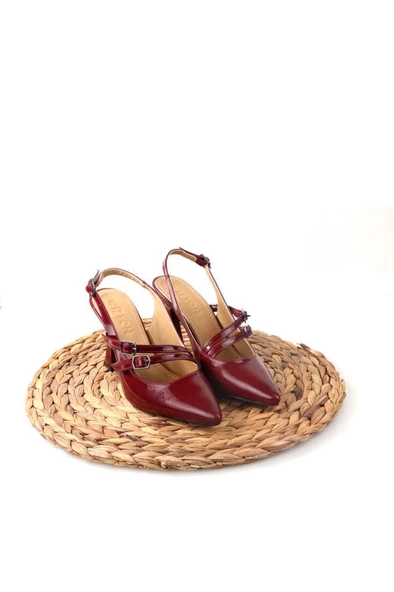 Papuçcity Wzy 02817 8,5 Cm Topuklu Kadın Arkası Açık Stiletto Ayakkabı - 11