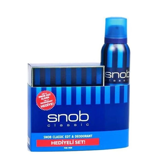 Snob Classic Deodorant Hediyeli Erkek Parfüm Seti