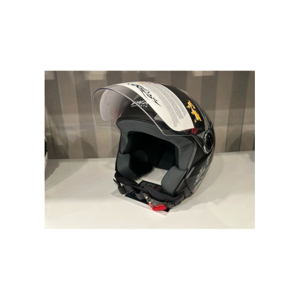 Sway Kask Sway 715 Poıson Black Grey Red - Kırmızı - Siyah - Gri - 4
