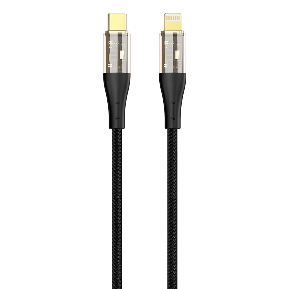 PHİXİ FORCE CB421L HASIR ÖRGÜ VE EKSTRA GÜÇLENDİRİLMİŞ BAŞLIKLI TYPE-C TO LIGHTNING HIZLI ŞARJ VE DATA KABLO - 1