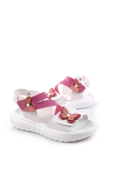 Şirin Bebe 3844 Kız Çocuk Ortopedik Sandalet - 4