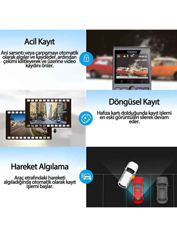 Viofo A129 Pro 4K Gps'li Akıllı Araç Kamerası - Resim 2