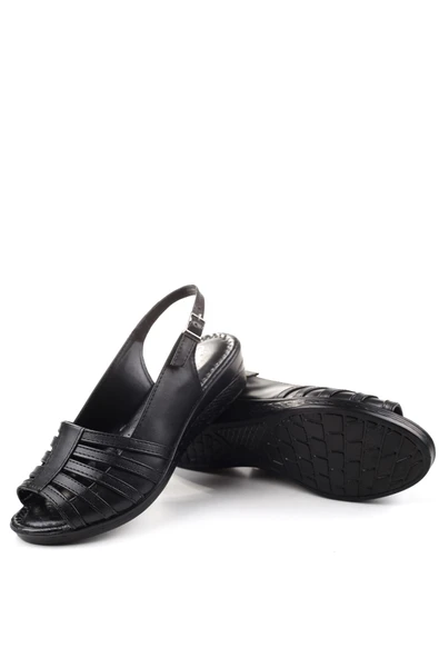 Papuç Sepeti 3785 Ortopedik Büyük Numara Kadın Günlük Sandalet - Resim 5