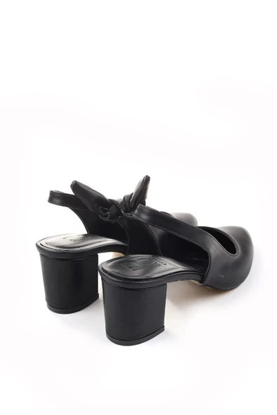 Ceylan 3922 Kadın 6 Cm Topuklu Arkası Açık Ayakkabı - Resim 7