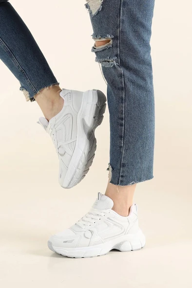 Papuç Sepeti Rahat Anatomik Yüksek Taban Kadın Spor Ayakkabı - Resim 5