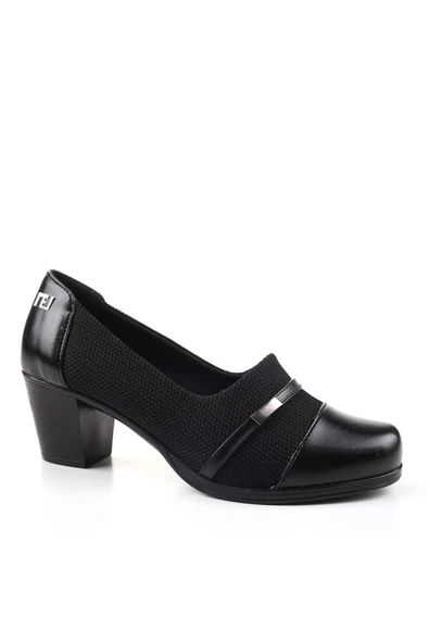 Norfix 1021 Strech 6 cm Kadın Klasik Topuklu Ayakkabı - Resim 2