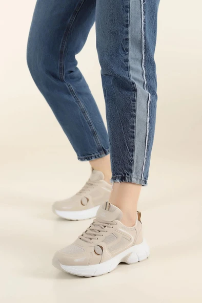 Papuç Sepeti Rahat Anatomik Yüksek Taban Kadın Spor Ayakkabı - Resim 6