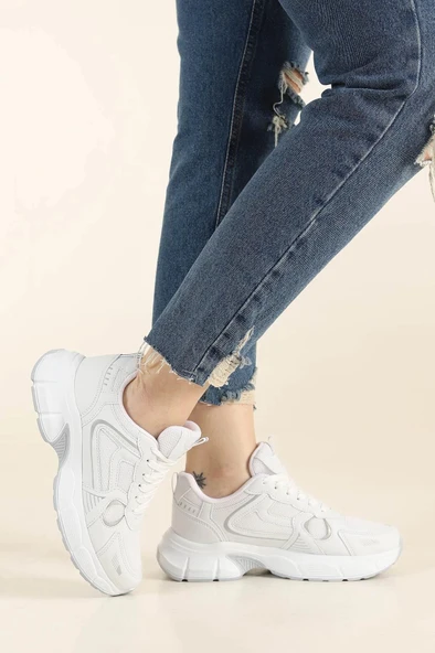 Papuç Sepeti Rahat Anatomik Yüksek Taban Kadın Spor Ayakkabı - Resim 2