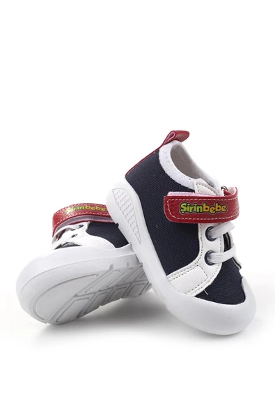 Şirin Bebe 3816 İlk Adım Ortopedik Erkek Bebek Yazlık Keten Ayakkabı - 9