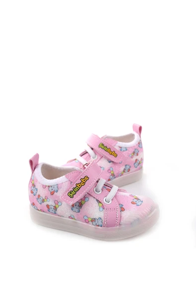 Şirin Bebe 3815 Ortopedik Taban Kız Çocuk Yazlık Keten Ayakkabı - Resim 4